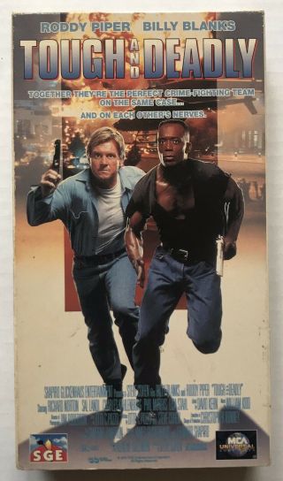 Tough And Deadly Vhs Rare 1995 Billy Blanks Roddy Piper Mca Universal Sge