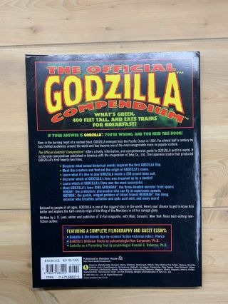 RARE The Official Godzilla Compendium Lees / Cerasini Out Of Print 1998 2