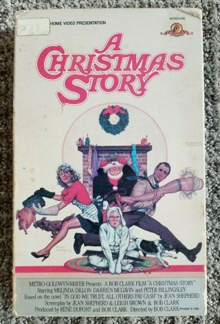 A Christmas Story (vhs,  1983) - Rare Mgm Big Box (1984)