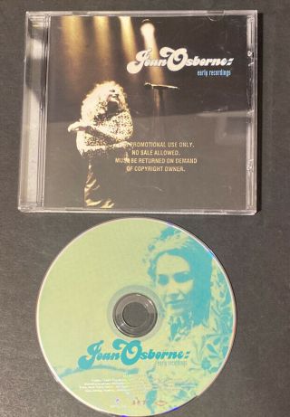 Early Recordings By Joan Osborne (cd,  Nov - 1996,  Blue Gorilla) Rare Radio Demo
