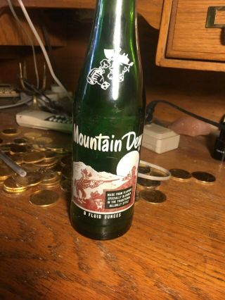 Rare 8 Oz Mountain Dew Soda Bottle - - Hillbilly