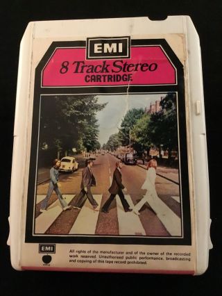 The Beatles 8 Track " Abbey Road " Rare 1969 Emi/apple Release Singapore Hongkong