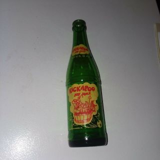 Kickapoo Joy Juice Rare 12 Oz Size Green & Yellow Soda Pop Bottle Dogpatch