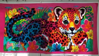 Lisa Frank Leopard Beach Towel,  Rare And Collectible,  90s Kids Toys