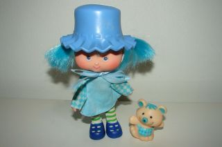 Vintage Strawberry Shortcake Blueberry Muffin Doll 2nd Edition & Pet Re - Scented