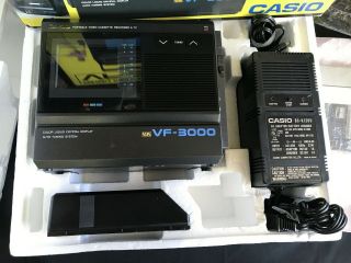 CASIO VF - 3000 VHS Portable TV/VCR Player 1988,  Made In Japan - Rare 2