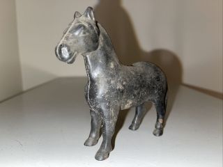 Vintage Antique Cast Iron Horse Pony Coin Bank