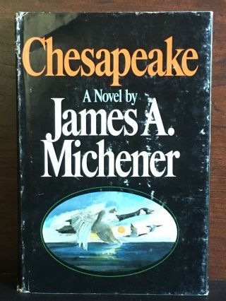 Chesapeake By James A.  Michener Bay Shores Candle Rare Hardcover Vg Pics