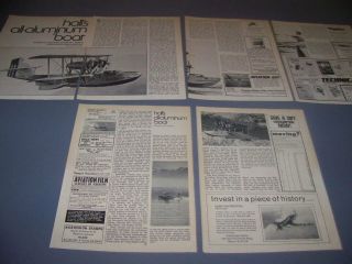 Vintage.  Hall Ph - 1 Flying Boat.  Story/history/photos/specs.  Rare (184d)