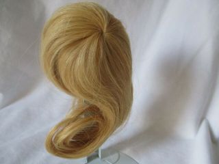 Vintage Antique Doll Wig Blond Imsco Made In Korea 100 Human Hair 7 "