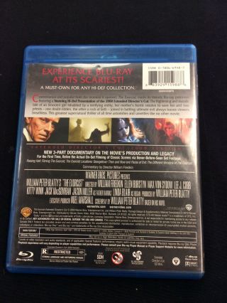 THE EXORCIST Blu - ray 1973 (2000) Extended DIRECTOR ' S CUT RARE 3 Part Documentary 3