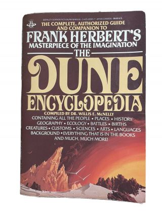 Frank Herbert’s The Dune Encyclopedia Berkley Trade Paperback 1984 Rare Mcnelly