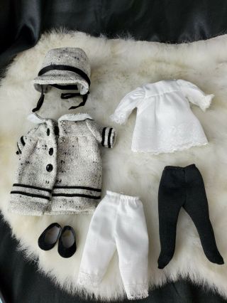 Vintage Doll Clothes Ginger Ginny Madame Alexander 8 Inch Gray Winter Outfit