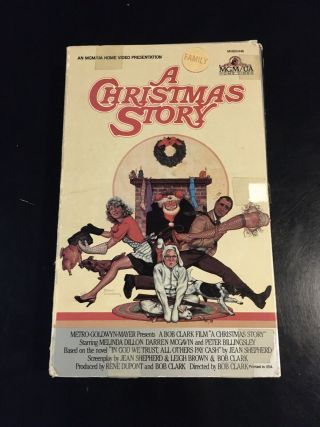 A Christmas Story Vhs Video Mgm Big Box Vintage 1984 Cult Holiday Rare Book Box