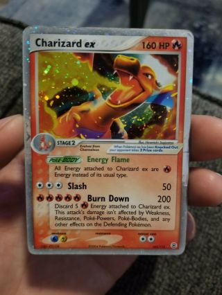 Pokemon Card Charizard Ex Holo Rare 105/112 Nintendo Pokemon Card Foil.