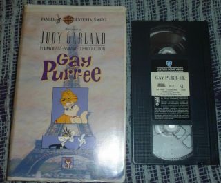Gay Purr - Ee Judy Garland Vhs Clamshell Animated Movie 1994 Wb Rare Robert Goulet