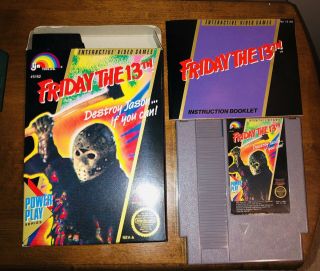 Friday The 13th Nes Nintendo Cartridge Complete Rare
