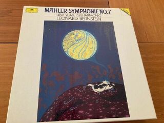 Rare 1986 Mahler/ Berstein Symphony N° 7 Dgg Digital 2 Lp Box 419 211 1