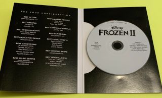 FROZEN 2 (animated,  2019) FYC DVD rare awards screener 3