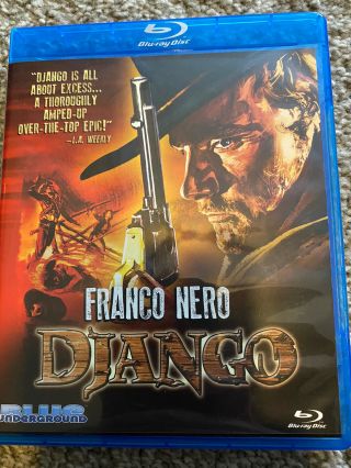 Django (blu - Ray Disc,  2010) Franco Nero Blue Underground 1966 Oop Rare