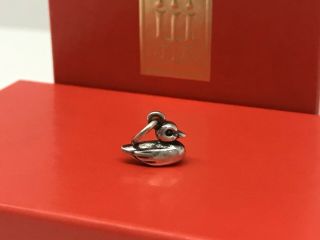 Very Rare James Avery 3 - D Duck Charm Sterling Silver Retired Uncut
