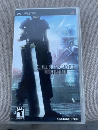 Crisis Core: Final Fantasy Vii (sony Psp,  2008) Rare Black Label
