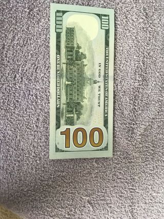 2017 A $100 Bill Star Note San Fransisco One Hundred Dollars Rare 3