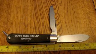 Vintage Colonial Prov.  Usa Tl - 29 Electricians/linesman Pocket Knife Saw Cut 05