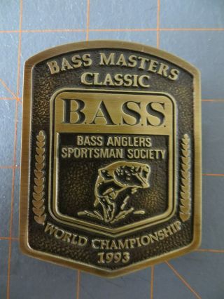 Rare Limited Edition 1993 Bassmaster Classic Participant Belt Buckle