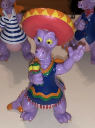 Vtg 1982 Mexico Figment Dragon Walt Disney Productions Epcot Figurine Pvc Rare