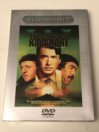 The Guns Of Navarone (dvd) Gregory Peck - Rare Superbit - 1961 Ws Cc