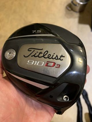 Titleist 910d3 7.  5 Tour Issue Driver Head Only Rare T Serial