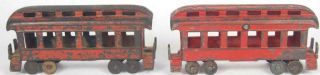 Buffalo Pratt & Letchworth Antique Cast Iron Train Passenger Car 2
