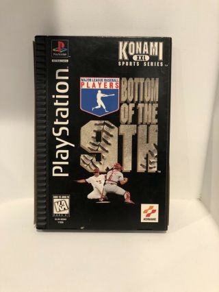Rare - Bottom Of The 9th Complete Playstation 1 Game Ps1 Long Box Ninth Baseball