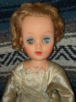 17 " Tall Vintage Unmarked High Heel Fashion Doll High Face Color Gorgeous Bride