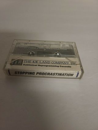 1987 Subliminal Reprogramming Cassette The Joe Land Company Rare Euc