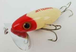 Vintage Fred Arbogast Jitterbug Fishing Lure 3 " Patent 2207425 2261867 2429339