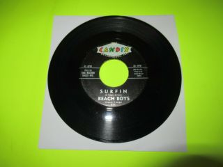 The Beach Boys Surfin / Luau 45 7 " Rare Candix 301 Surf Rock