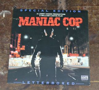 Maniac Cop Laserdisc Move Bruce Campbell Rare Horror.  Ld Laser Laser Disc