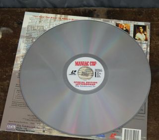 Maniac Cop Laserdisc Move Bruce Campbell Rare Horror.  LD Laser Laser Disc 3