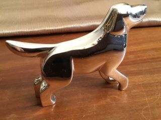 Rare Christofle Silver Plate Labrador Retriever Dog Figurine