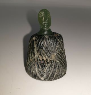 A Very Ancient Small Rare Shaped Bactrian Stone Composite Idol/statue
