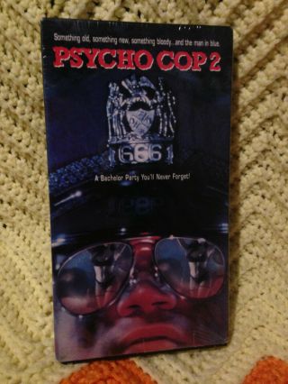 Psycho Cop Returns (2) Vhs Rare Slasher Horror Bobby Ray Shafer Julie Strain