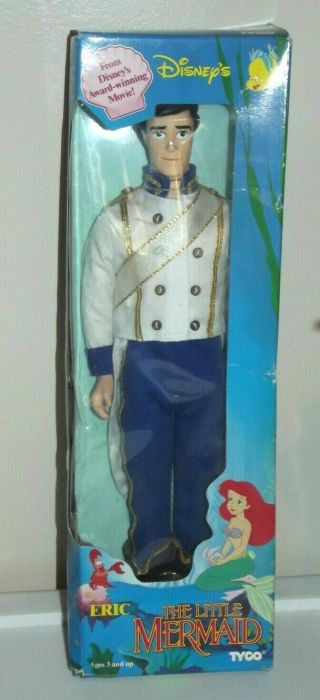 Vintage Tyco Disney Little Mermaid Prince Eric Doll 12”doll