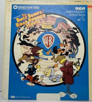 The Bugs Bunny Road Runner Movie Rca Ced Selectavision Video Disc Vintage Rare