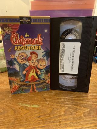 The Chipmunk Adventure Vhs Movie Cartoon Rare Oop Horror Htf Vg,