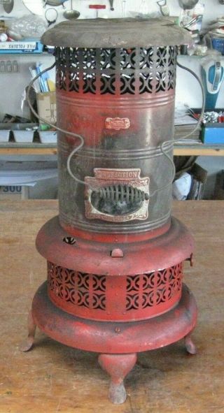 Rare Perfection Smokeless Oil Heater 160 Model Burns Kerosene Too - As Found -