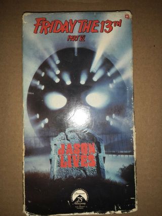 Friday The 13th Part 6 Jason Lives Vhs Rare Oop Horror
