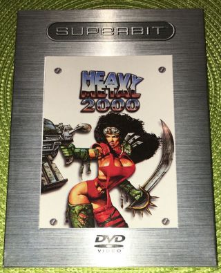 Heavy Metal 2000 Superbit Dvd - Rare Sexy Animated Sci - Fi Adventure - Billy Idol