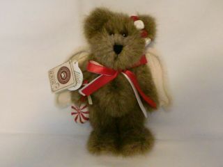 Boyds Bears 2001 Qvc Exclusive " Candy " Plush Angel Bear Ornament